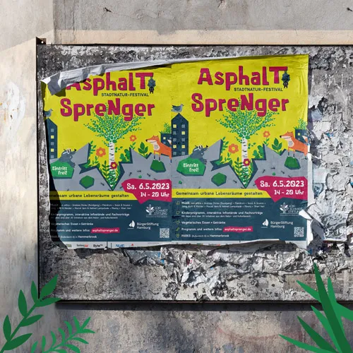 Plakat – Asphaltsprenger StadtNatur-Festival 2023 Plakat – Asphaltsprenger StadtNatur-Festival 2023