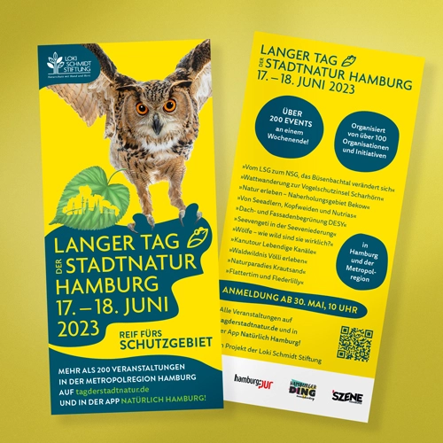 Flyer – Langer Tag der StadtNatur Hamburg 2023