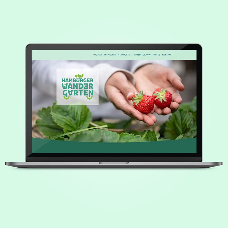 Webdesign – Hamburger Wandergarten