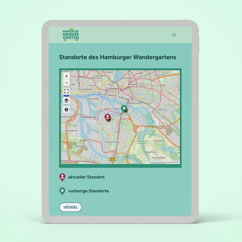 Webdesign – Hamburger Wandergarten