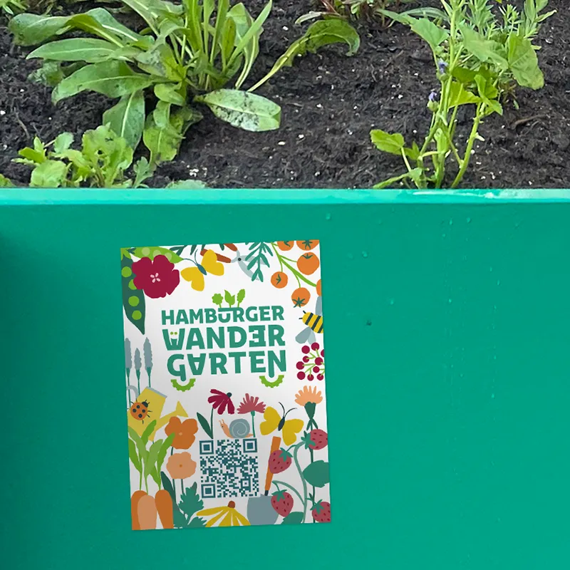 Illustrativer Sticker – Hamburger Wandergarten